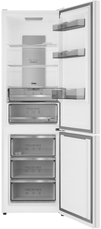 Двухкамерный холодильник Weissgauff WRK 2000 Total NoFrost Inverter White Glass