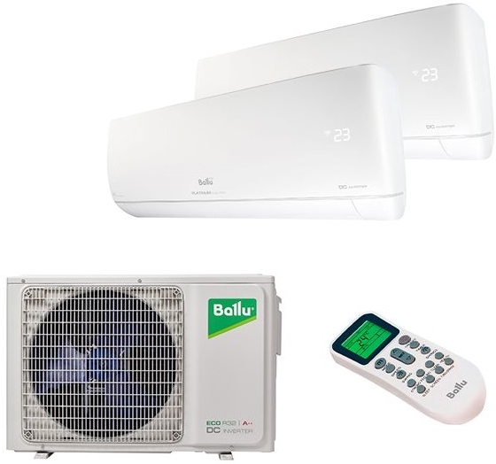 Мульти сплит-система Ballu BA2OI-FM/out-14HN8/EU/BSUI-FM/in-07HN8/EU*2шт