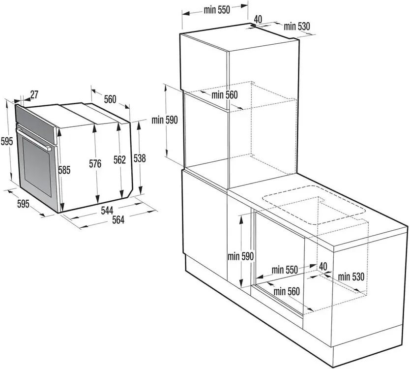 Электрический духовой шкаф Gorenje BO6735E02BKOT