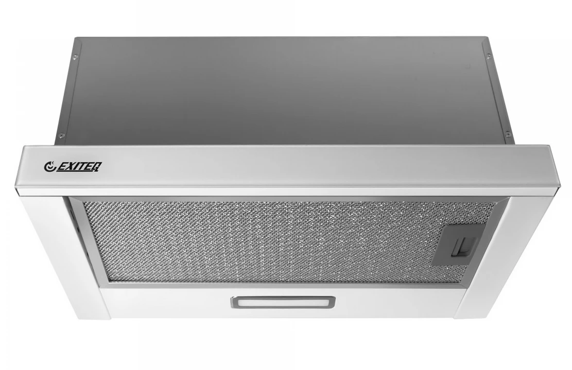 Телескопическая вытяжка Exiteq EX-1076 white glass