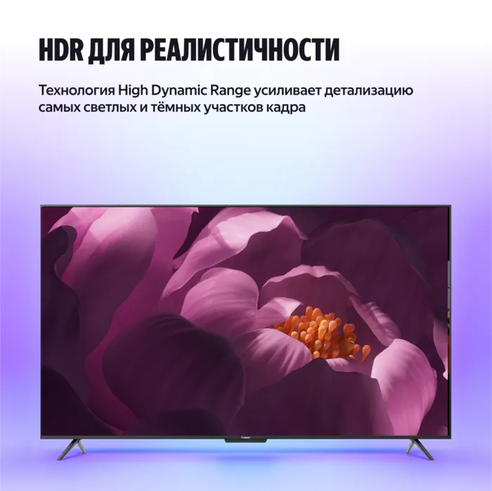 QLED телевизор Яндекс ТВ Станция Бейсик (YNDX-00080)