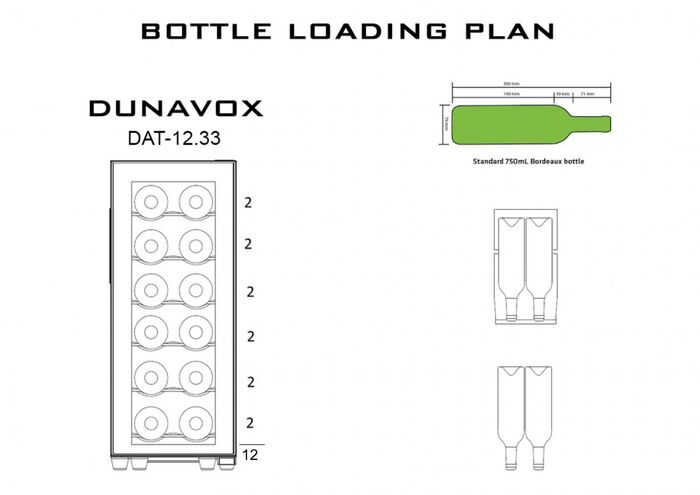 Винный шкаф Dunavox DAT-12.33C