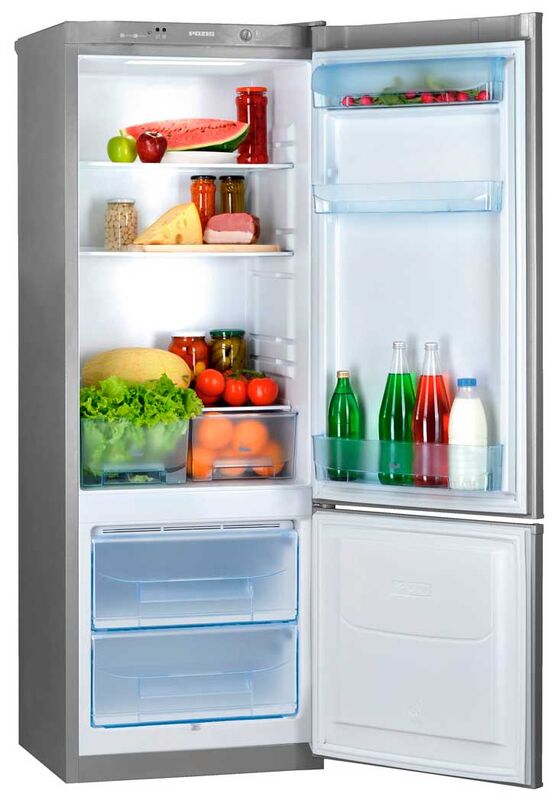 Двухкамерный холодильник Pozis RK-102 серебристый металлопласт