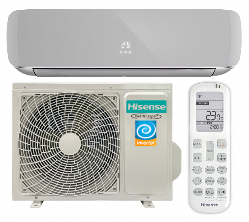 Инверторная сплит-система Hisense AS-10UW4RVETG01(S) WI-FI