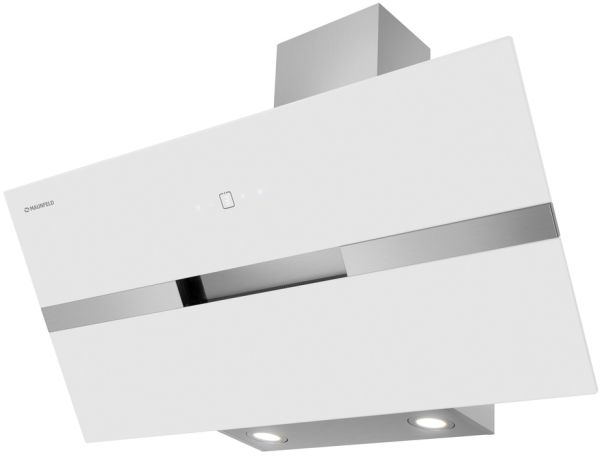 Наклонная вытяжка Maunfeld Mersey 90 белый/сатин
