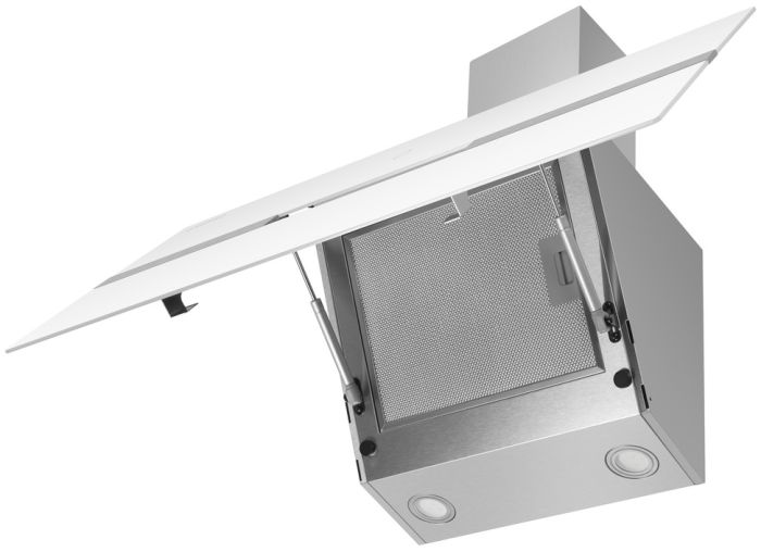 Наклонная вытяжка Maunfeld Mersey 90 белый/сатин