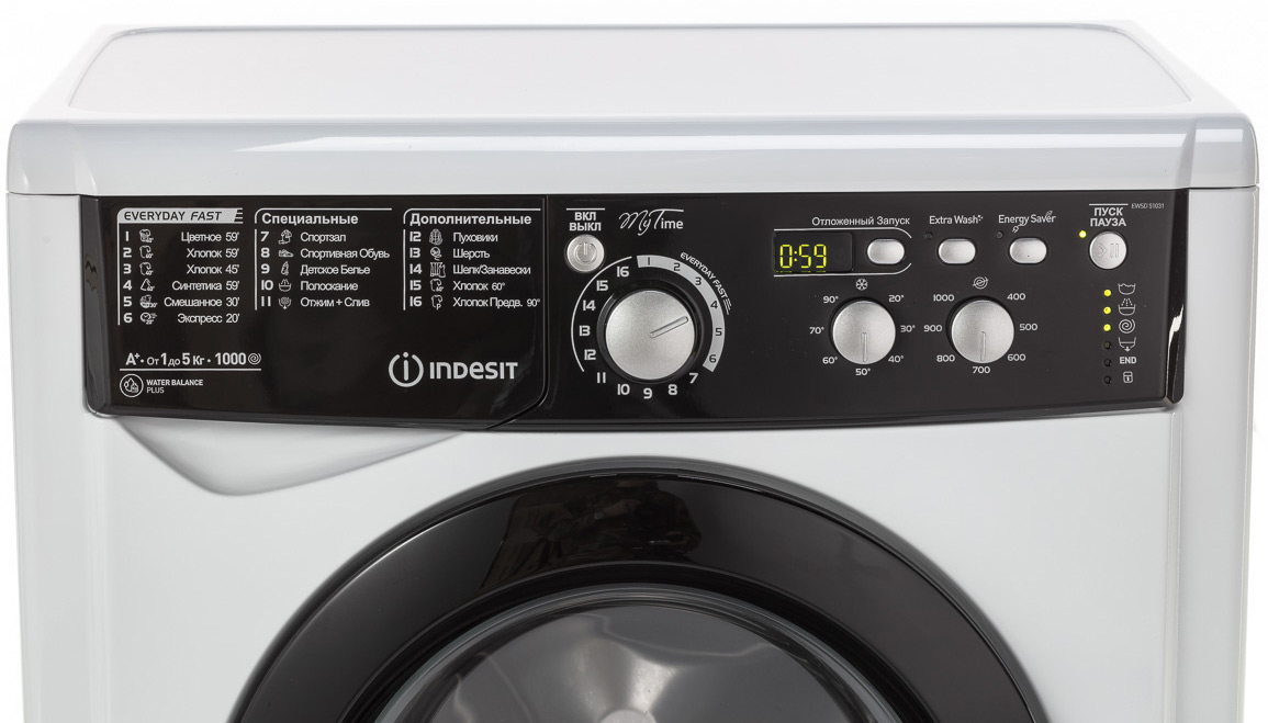 Стиральная машина Indesit EWSD 51031 BK