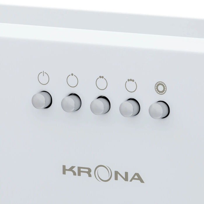 Полновстраиваемая вытяжка Krona Ameli 600 white PB