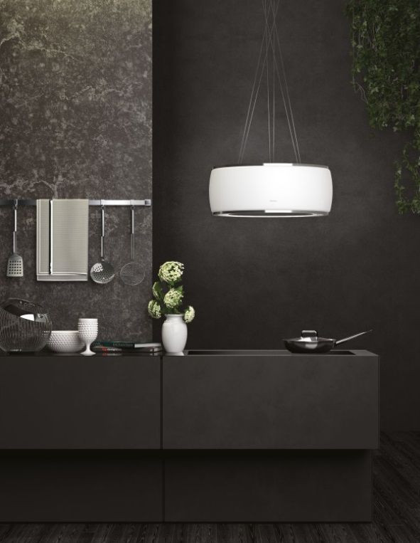 Островная вытяжка Falmec SOFFIO ISOLA 58 White Satin Glass