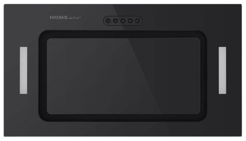 Полновстраиваемая вытяжка HOMSair Crocus Push 52 черный - фото 3
