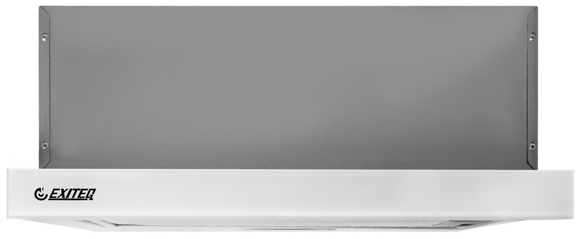 Телескопическая вытяжка Exiteq EX-1075 white glass