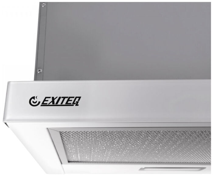 Телескопическая вытяжка Exiteq EX-1075 white glass