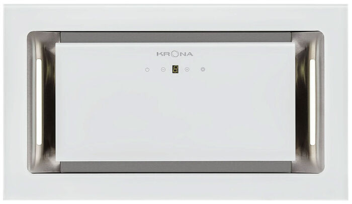 Полновстраиваемая вытяжка Krona SELINA 600 GLASS white S