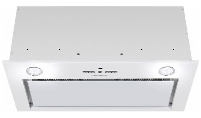 Полновстраиваемая вытяжка Maunfeld Fantasy 1000ST 60 белое стекло