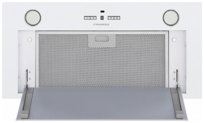 Полновстраиваемая вытяжка Maunfeld Fantasy 1000ST 60 белое стекло