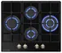 Газовая варочная панель Meferi MGH604BK GLASS RETRO