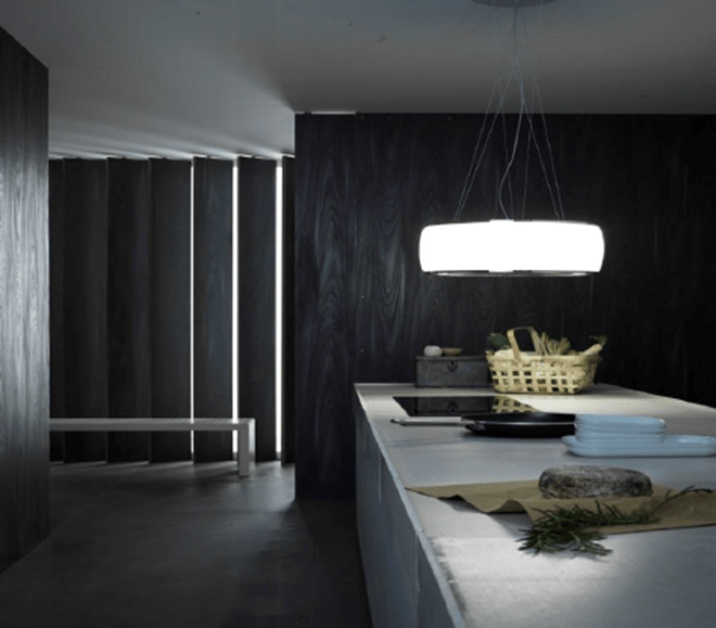 Островная вытяжка Falmec SOFFIO ISOLA 58 White Satin Glass