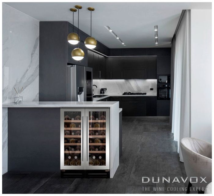 Встраиваемый винный шкаф Dunavox DAUF-19.58SS