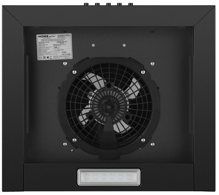 Каминная вытяжка HOMSair PHLOX Push 40 черный - фото 8