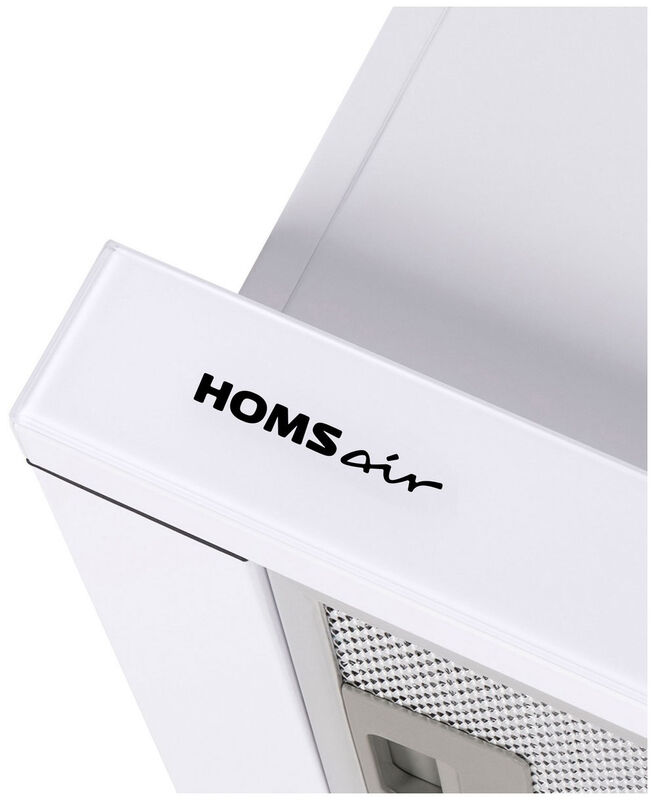 Телескопическая вытяжка HOMSair FLAT 60 Glass Белый - фото 4