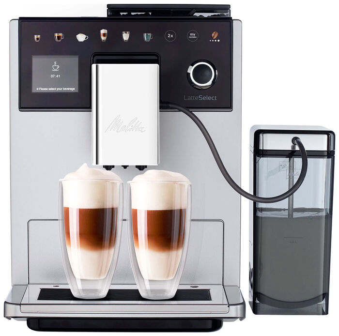 Автоматическая кофемашина Melitta Caffeo F 630-201 LatteSelect серебристая