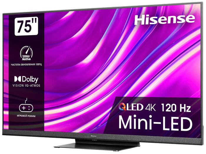 MiniLED телевизор Hisense 75U8HQ