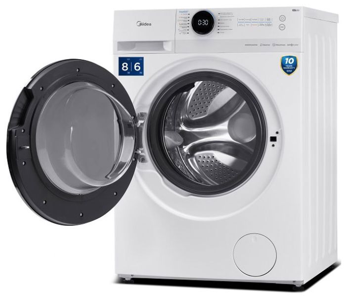 Стирально-сушильная машина Midea MF200D80WBS/W-RU