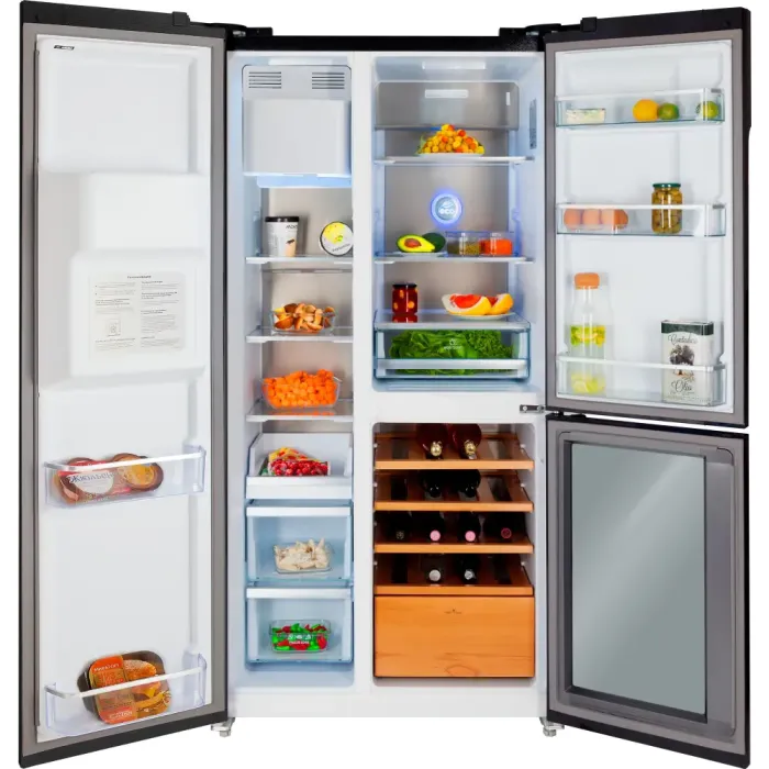 Многокамерный холодильник с винным отделением Hiberg i-RFS 750G B