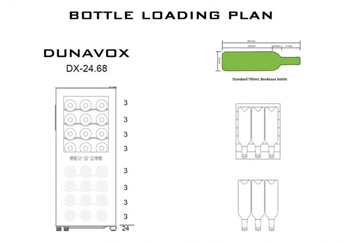Винный шкаф Dunavox DX-24.68DSC