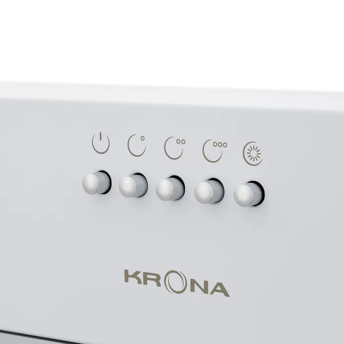 Полновстраиваемая вытяжка Krona ADEL 600 WHITE PB