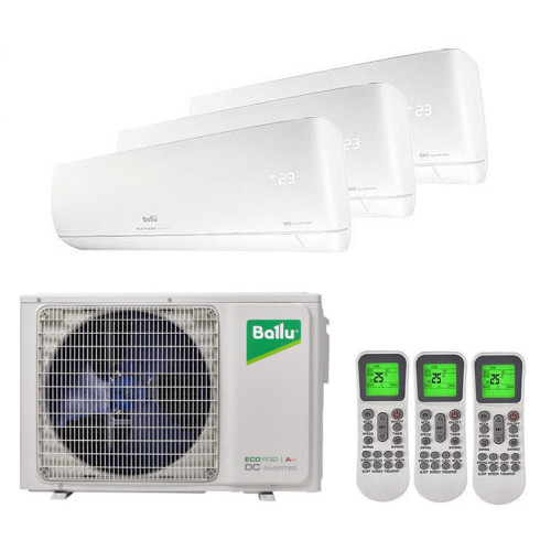 Мульти сплит-система Ballu BA3OI-FM/out-27HN8/EU/BSUI-FM/in-09HN8/EU*3шт