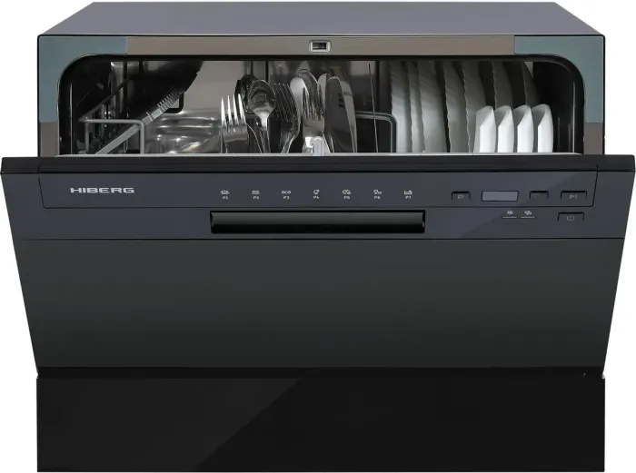 Настольная посудомоечная машина Hiberg T56 615 B