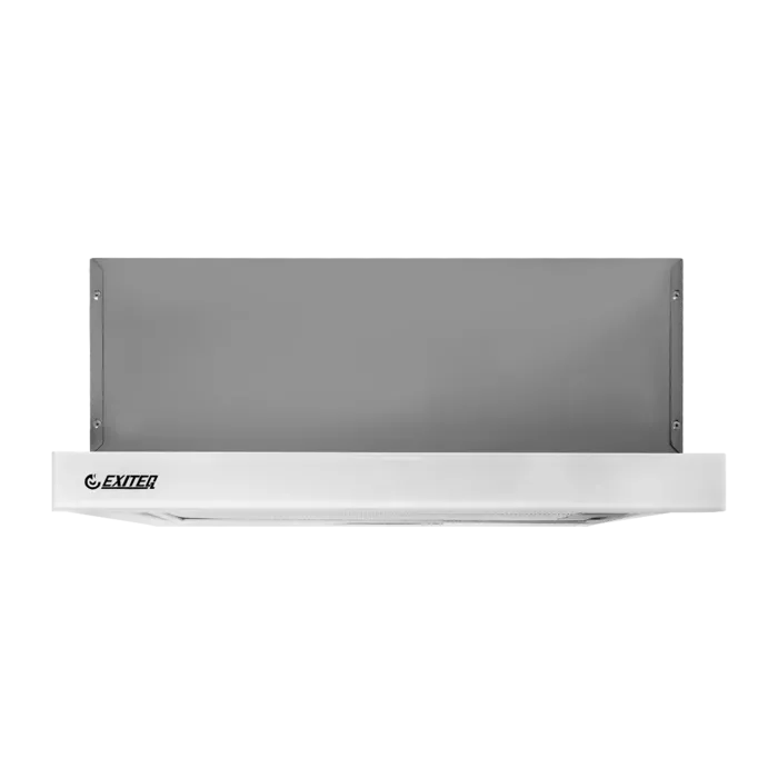 Телескопическая вытяжка Exiteq EX-1076 white glass
