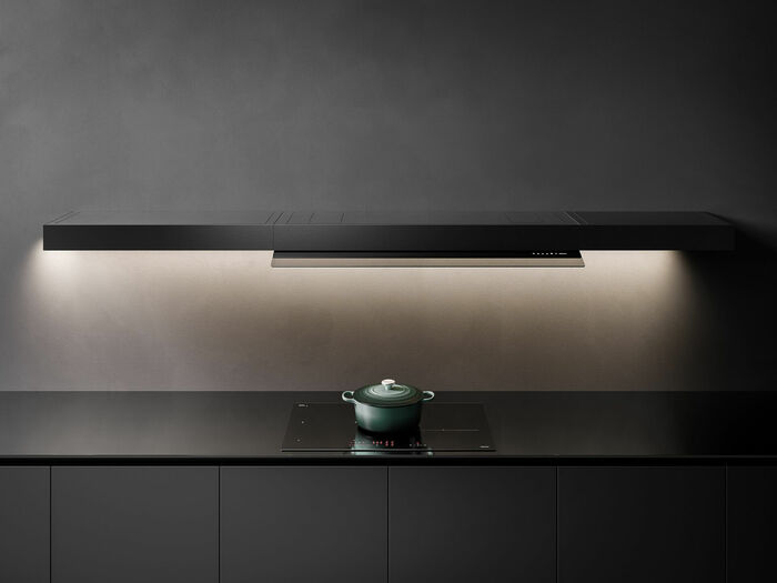 Подвесная вытяжка Falmec SHELF Customizable 120 NERO (режим рециркуляции)