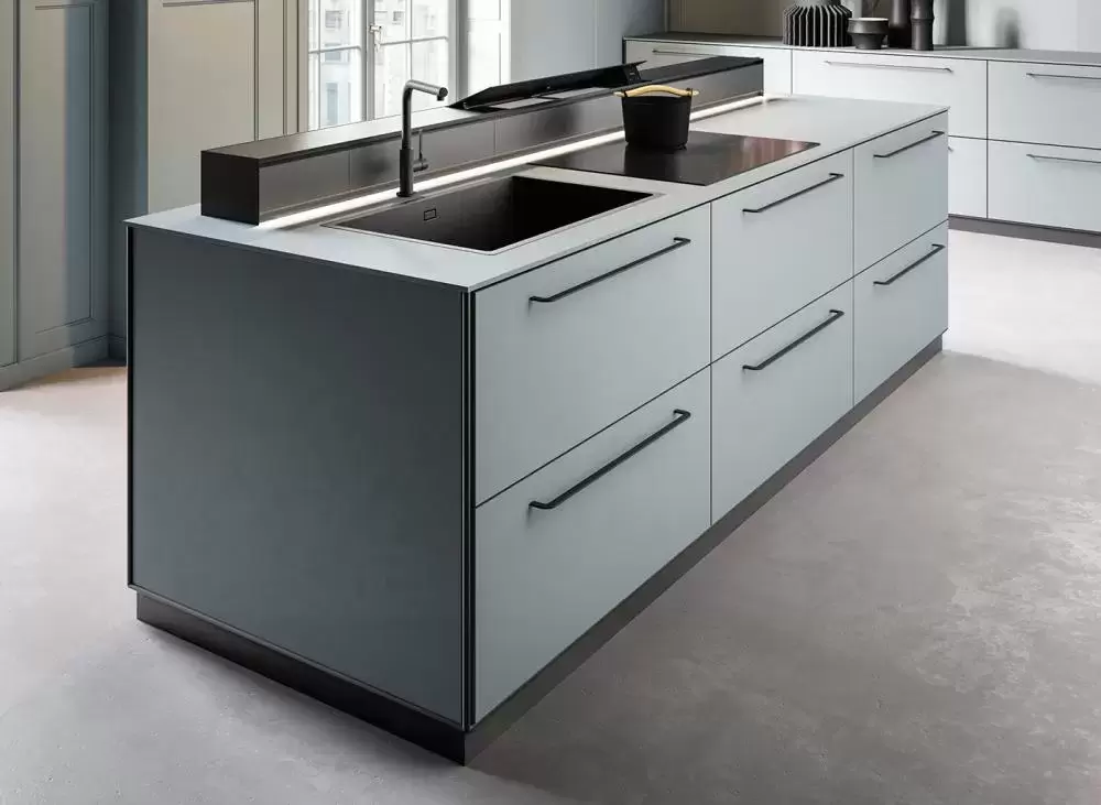 Встраиваемая в столешницу вытяжка Falmec MONOLITH 90 VETRO NERO