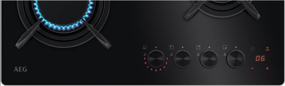 Газовая варочная панель AEG HKB64453NB