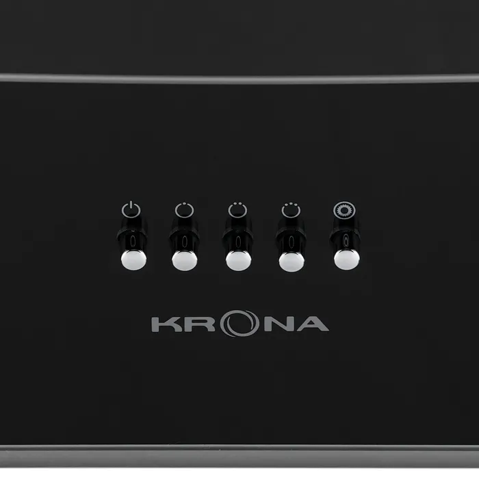 Наклонная вытяжка Krona INGA 600 inox/black push button