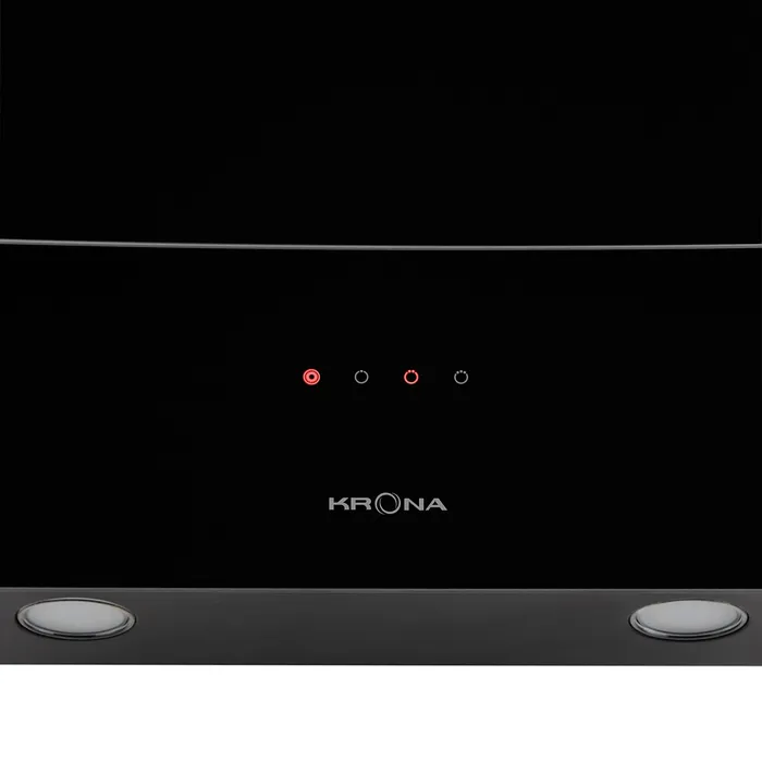 Наклонная вытяжка Krona INGA 600 black sensor