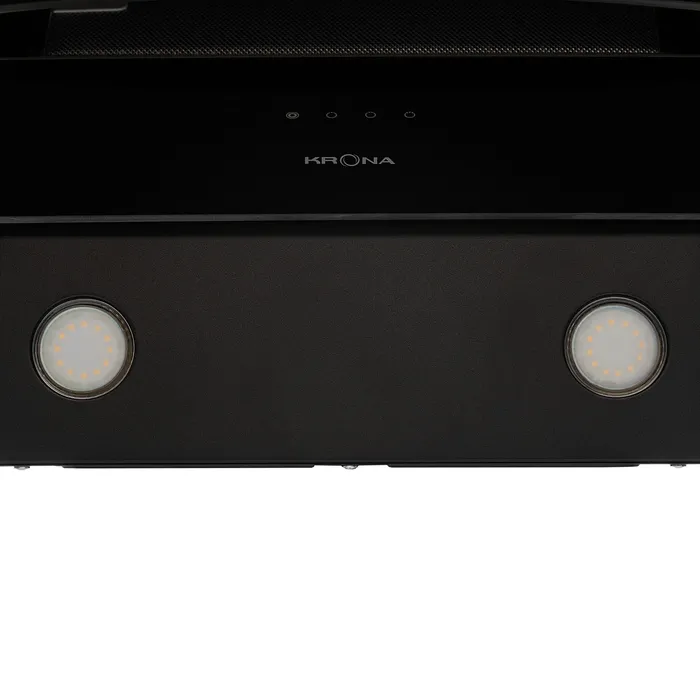 Наклонная вытяжка Krona INGA 600 black sensor