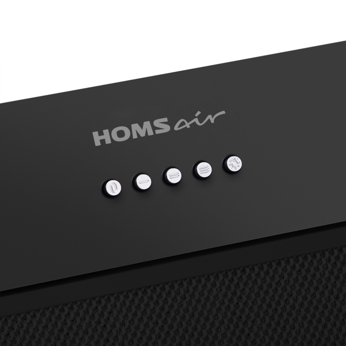 Полновстраиваемая вытяжка HOMSair FLEET 60M Power черный - фото 6