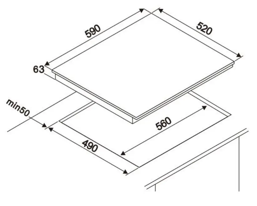 Индукционная варочная панель DeLonghi BELLA 1B0P CT