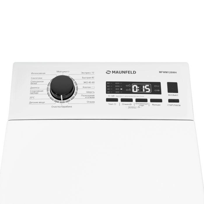 Вертикальная стиральная Maunfeld MFWM128WH