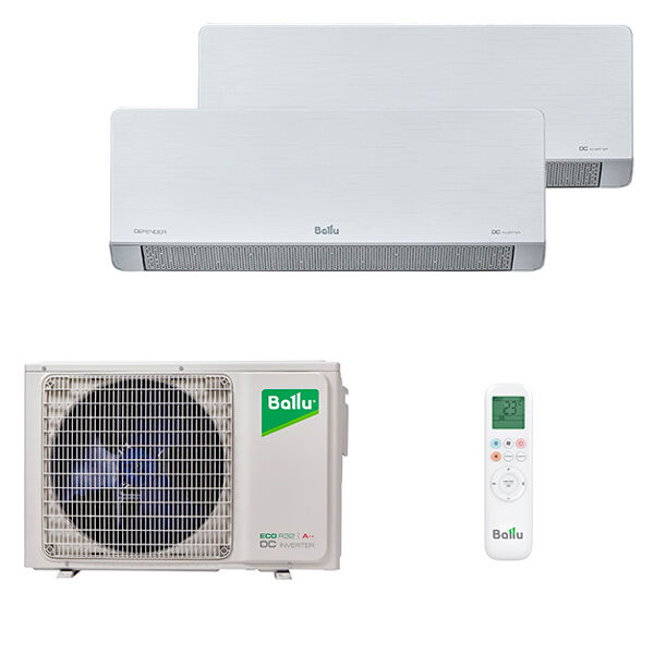 Мульти сплит-система Ballu BA2OI-FM/out-18HN8/EU/BSFI-FM/in-09HN8/EU*2шт