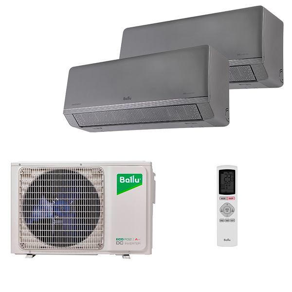 Мульти сплит-система Ballu BA2OI-FM/out-14HN8/EU/BSFI-FM/in-07HN8/EU_SV*2шт