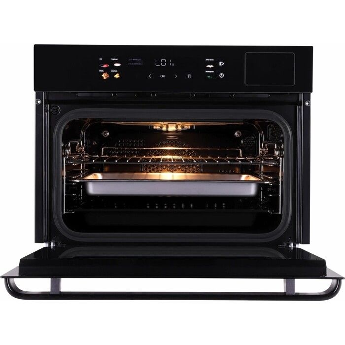 Компактный духовой шкаф Hiberg S-VMF 5515 B SMART