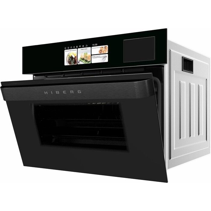 Компактный духовой шкаф Hiberg S-VM 5615 B i-SMART