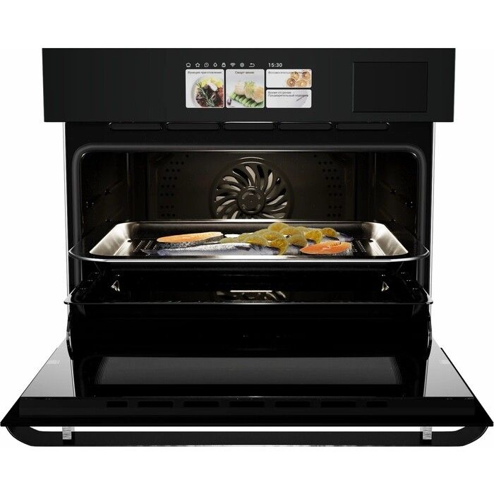 Компактный духовой шкаф Hiberg S-VM 5615 B i-SMART