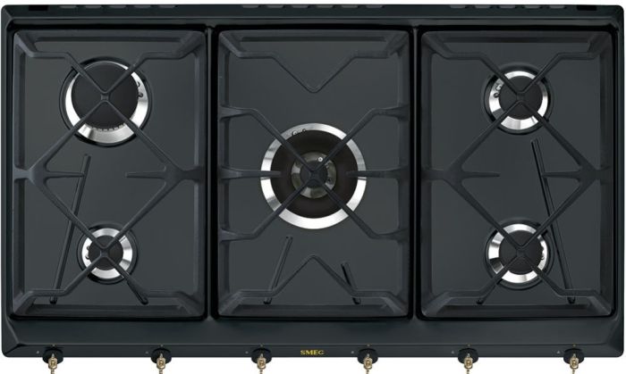 Газовая варочная панель Smeg SRV896AOGH