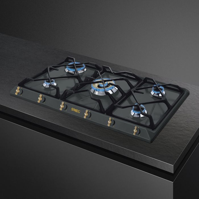 Газовая варочная панель Smeg SRV896AOGH