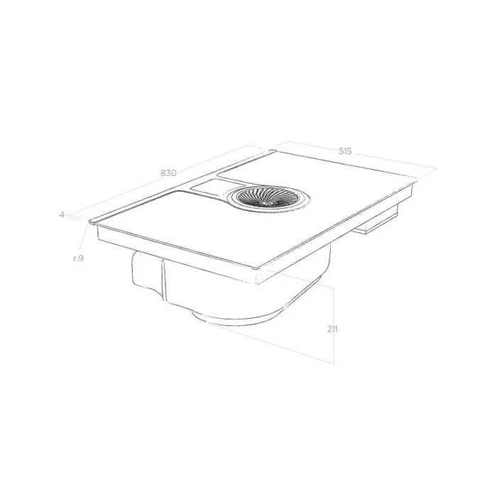 Индукционная варочная панель Elica NIKOLATESLA BL/F/83